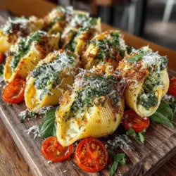 Lemon Ricotta Stuffed Shells with Pesto