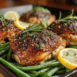 Savory Garlic Herb Chicken & Green Bean Delight
