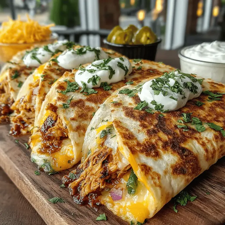 Quesadillas are one of the most versatile dishes in the culinary world. Originating from Mexico, they have transcended cultural boundaries to become a beloved comfort food in many households. Their basic structure—tortillas filled with a variety of ingredients and cooked until crispy—allows for endless creativity. Among the myriad of fillings that can be used, BBQ chicken stands out as a particularly popular choice. The smoky sweetness of barbecue sauce paired with tender, juicy chicken creates an irresistible flavor profile that is hard to resist.