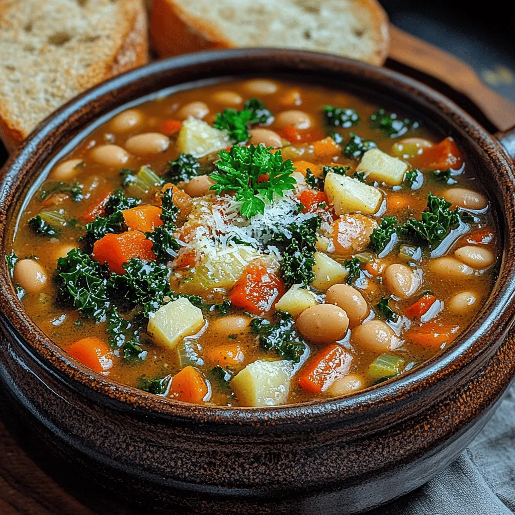 Hearty Tuscan Kale Bean Stew is a soul-satisfying dish that embodies the rustic charm and wholesome spirit of Italian cuisine. Originating from the fertile hills of Tuscany, this stew is not just a meal; it’s a celebration of seasonal produce and the simplicity of home cooking. Traditionally, Tuscan stews are known for their rich flavors, thanks to the use of fresh ingredients and time-honored cooking techniques. This dish is no exception, offering a delightful combination of earthy beans, vibrant kale, and aromatic spices that warms the heart and nourishes the body.