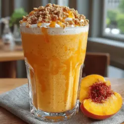 Indulging in the vibrant flavors of summer can be as simple as blending a few fresh ingredients into a delightful smoothie. The Peachy Paradise Cobbler Smoothie encapsulates the juicy sweetness of ripe peaches combined with the creamy texture of yogurt and the heartiness of oats. This recipe not only offers a refreshing drink but also packs a nutritional punch, making it an ideal choice for breakfast or a mid-afternoon snack.