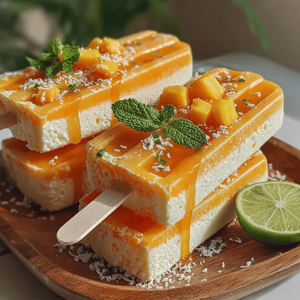 To create the perfect Tropical Bliss Frozen Mango Pineapple Pops, it's essential to understand the key ingredients that bring this recipe to life. Each component contributes not just flavor but also a host of health benefits that make these popsicles a nutritious option for hot days.