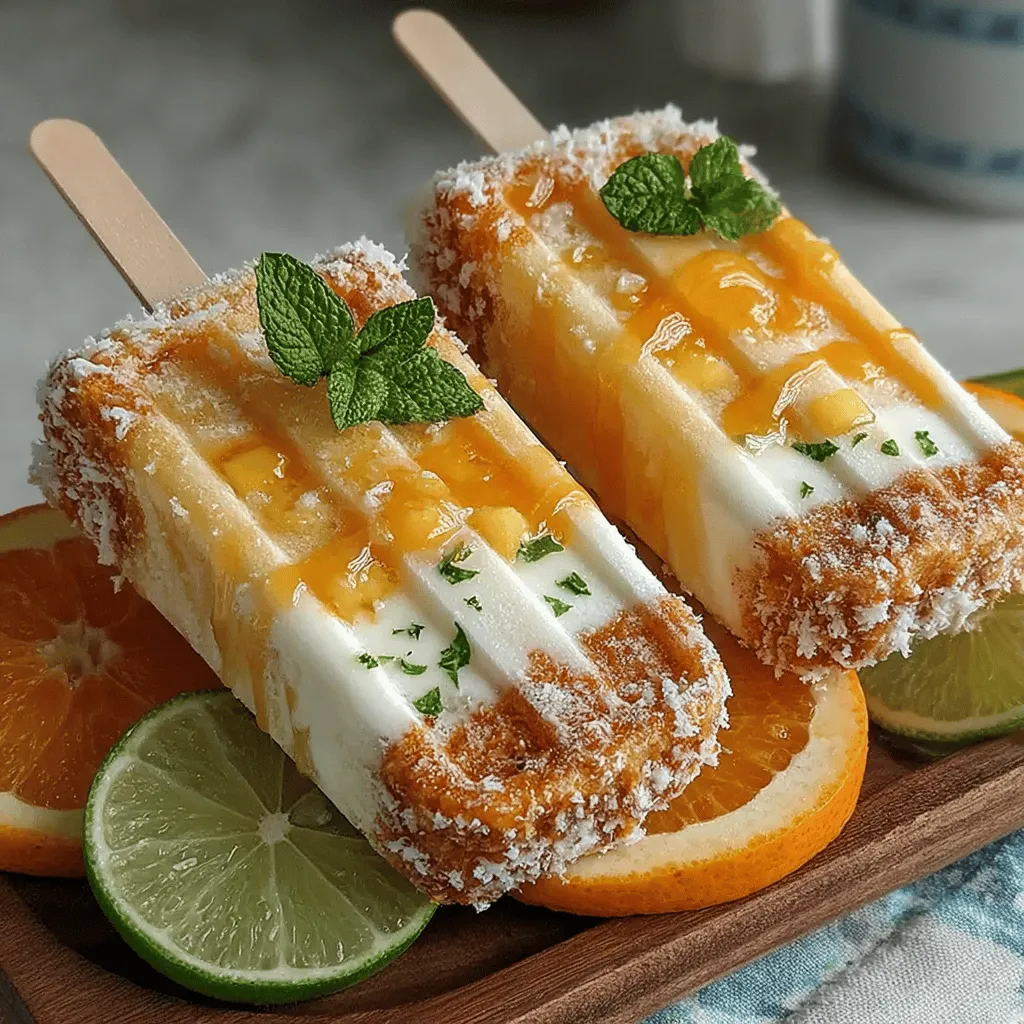 To create the perfect Tropical Bliss Frozen Mango Pineapple Pops, it's essential to understand the key ingredients that bring this recipe to life. Each component contributes not just flavor but also a host of health benefits that make these popsicles a nutritious option for hot days.