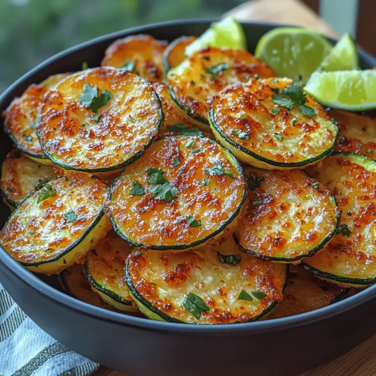 In recent years, the demand for healthy snacks has surged as more people seek to maintain a balanced diet without sacrificing flavor. As consumers become increasingly health-conscious, they are turning to creative alternatives that satisfy cravings while offering nutritional benefits. One such innovative snack is the Crispy Jalapeño Zucchini Chips. This recipe not only embodies the essence of guilt-free snacking, but it also delivers an explosion of flavor that can elevate any gathering, movie night, or afternoon munching session.