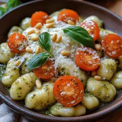 Creamy Basil Pesto Gnocchi is a delightful dish that brings together the comforting texture of gnocchi and the vibrant flavors of fresh basil pesto. This dish is perfect for those cozy evenings when you crave something indulgent yet easy to prepare. With its creamy sauce coating the tender dumplings, this recipe exemplifies Italian comfort food at its finest. Whether you’re serving it for a weeknight dinner or a special gathering, Creamy Basil Pesto Gnocchi is sure to impress.
