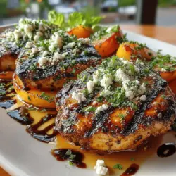 Grilled Peach Chicken with Balsamic Drizzle