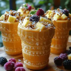 In the fast-paced world we live in, finding convenient and healthy snack or breakfast options can often feel like a challenge. Enter smoothie cups—an innovative solution that combines nutrition, convenience, and deliciousness in a single serving. One delightful recipe to consider is the Tropical Bliss Smoothie Cups, which not only promise a burst of tropical flavors but also offer a refreshing escape from the mundane. With the natural sweetness of ripe bananas and the vibrant zest of pineapple, all blended together with creamy coconut milk, this recipe is bound to become a staple for those seeking a nutritious yet indulgent treat.