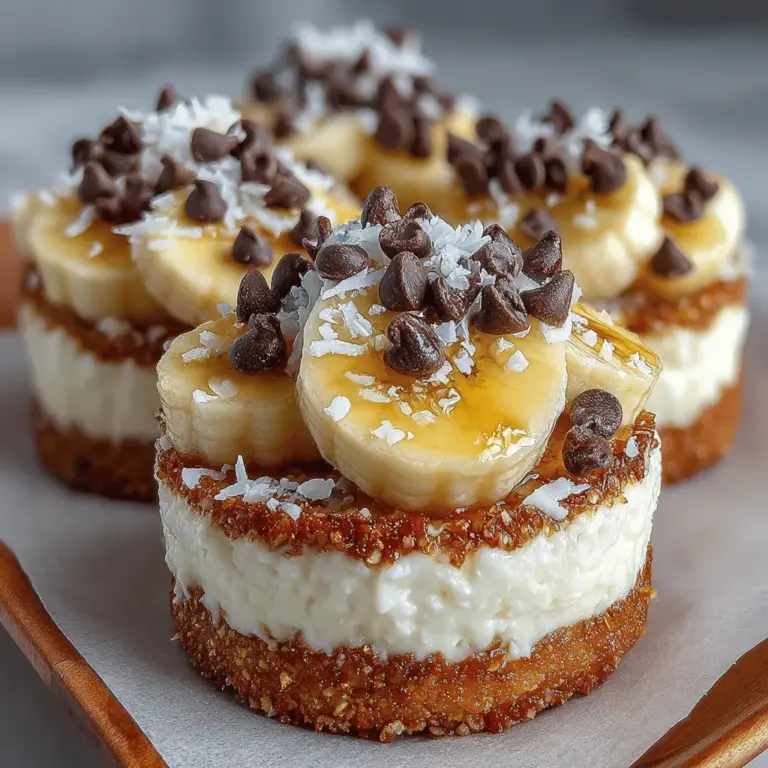 Frozen Banana Coconut Yogurt Rounds are a delightful and refreshing treat that perfectly marries the natural sweetness of ripe bananas with the creamy texture of coconut yogurt. This recipe offers not only a satisfying snack but also a nutritious option that caters to various dietary needs, making it an ideal choice for families and health-conscious individuals alike. With only a few simple ingredients, these frozen treats are incredibly easy to prepare, ensuring you can whip them up without any fuss.