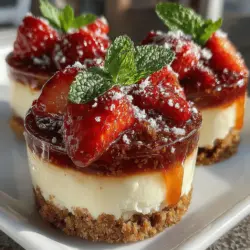No-bake desserts have surged in popularity among home cooks and dessert enthusiasts alike. These delectable creations offer the perfect solution for those who wish to indulge their sweet tooth without the hassle of preheating an oven or spending hours in the kitchen. Among the myriad of no-bake options available, the Strawberry Bliss No-Bake Cheesecake Cups stand out as a particularly enticing choice. This delightful dessert marries the creamy richness of cheesecake with the fresh, vibrant flavors of strawberries, creating a treat that is not only visually appealing but also incredibly satisfying.