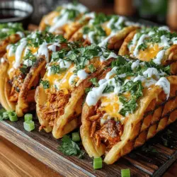 Mini Buffalo Chicken Waffle Tacos are an exciting and innovative twist on traditional tacos and the beloved buffalo chicken dish. By combining the crispy, savory delights of buffalo chicken with the comforting warmth of waffles, this recipe offers a unique culinary experience that is sure to impress. Ideal for parties, game days, or casual family dinners, these mini tacos bring together a medley of flavors and textures that are both satisfying and fun to eat.