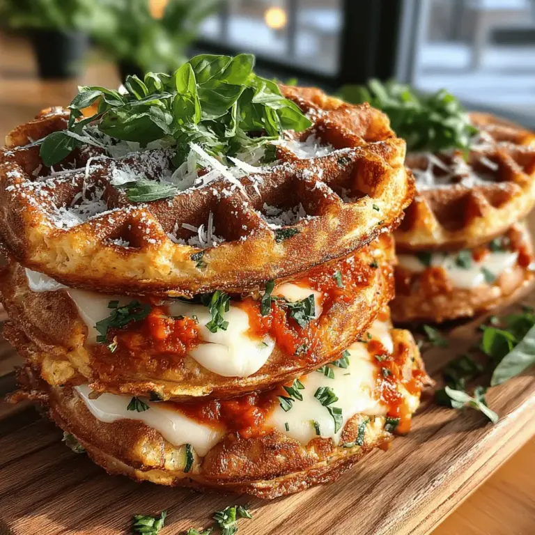 If you’re looking for a fun, healthy, and utterly delicious snack, look no further than Mini Zucchini Parm Waffle Sliders. This innovative recipe combines the best of both worlds: the comforting crunch of waffles and the savory goodness of sliders. Perfectly sized for a light meal, appetizer, or snack, these sliders are not just visually appealing but also packed with flavor and nutrition. Whether you’re hosting a gathering or simply craving a satisfying bite, this dish is bound to impress your guests and family alike.