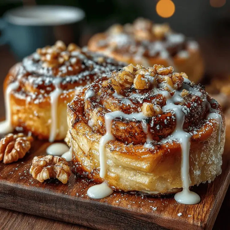 In the realm of comfort foods, few dishes evoke the warmth and nostalgia of freshly baked treats. Apple Cinnamon Roll-Ups encapsulate this feeling, marrying the delightful flavors of tender apples with the sweet and spicy notes of cinnamon, all wrapped in flaky crescent roll dough. This simple yet indulgent recipe is perfect for breakfast, a snack, or even a dessert, making it versatile enough to satisfy any craving. The combination of soft, sweet apples and warm spices creates a dish that feels like a warm hug, inviting you to savor each bite.