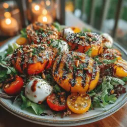 As the sun shines brighter and the days grow longer, summer beckons us to embrace the vibrant flavors of the season. One dish that perfectly captures the essence of summer is the Sweet and Savory Grilled Peach Caprese Salad. This delightful salad harmonizes the sweetness of grilled peaches with the creamy richness of fresh mozzarella, creating a dish that is not only visually stunning but also bursting with flavor. The balance between sweet and savory elements makes this salad an ideal choice for summer gatherings, picnics, or simply enjoying on a warm evening.