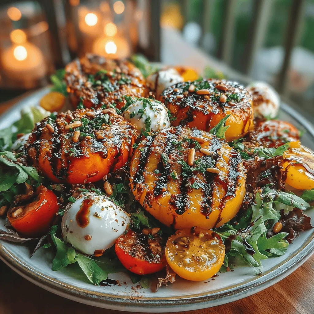 As the sun shines brighter and the days grow longer, summer beckons us to embrace the vibrant flavors of the season. One dish that perfectly captures the essence of summer is the Sweet and Savory Grilled Peach Caprese Salad. This delightful salad harmonizes the sweetness of grilled peaches with the creamy richness of fresh mozzarella, creating a dish that is not only visually stunning but also bursting with flavor. The balance between sweet and savory elements makes this salad an ideal choice for summer gatherings, picnics, or simply enjoying on a warm evening.