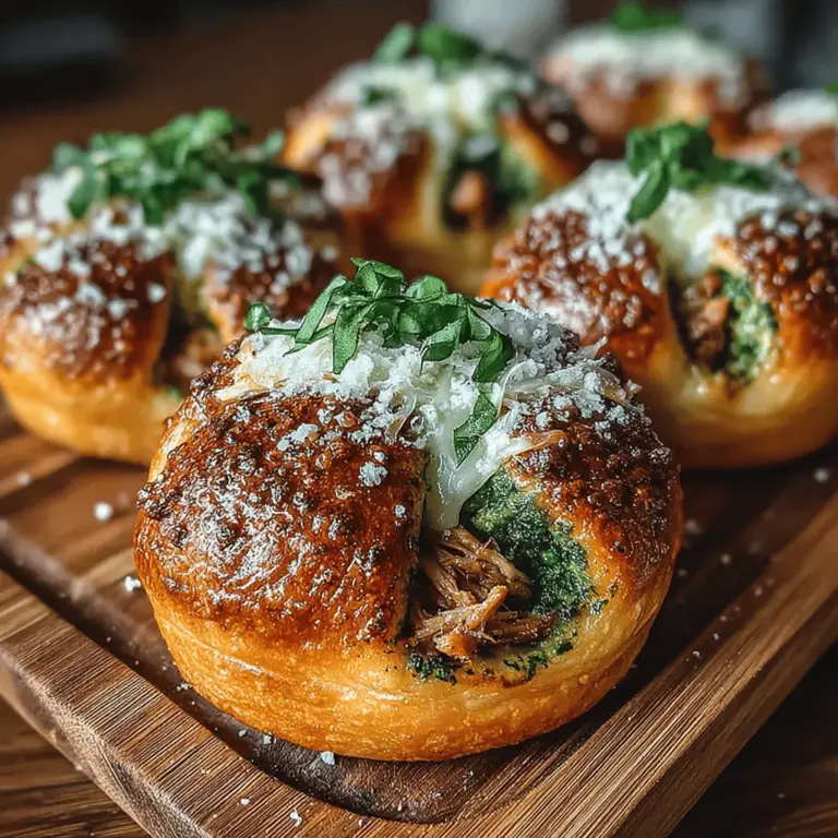 When it comes to easy and delicious appetizers, few dishes can compete with the charm and flavor of Mini Chicken Pesto Crescent Melts. These delightful bites are perfect for any occasion—be it a casual gathering, a festive celebration, or simply a well-deserved treat after a long day. Imagine tender pieces of savory chicken combined with aromatic pesto and melty cheese, all nestled in a flaky crescent roll dough. The result is a mouthwatering appetizer that is not only satisfying but also easy to prepare, making it an excellent choice for both novice cooks and seasoned chefs alike.