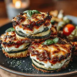 Zucchini Lasagna Cupcakes Delight