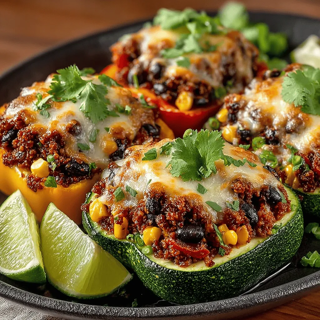 In the realm of healthy eating, few dishes can rival the vibrant and nutritious appeal of Zesty Stuffed Zucchini Bell Peppers. This delightful recipe not only tantalizes the taste buds with its bold flavors but also packs a nutritional punch that makes it an ideal choice for anyone looking to maintain a balanced diet. Whether you're preparing a quick weeknight dinner, a meal prep option for busy days, or a colorful centerpiece for a gathering, these stuffed vegetables offer versatility that can cater to various occasions.