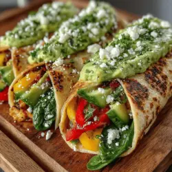 Creamy Avocado Spinach Tortilla Wraps