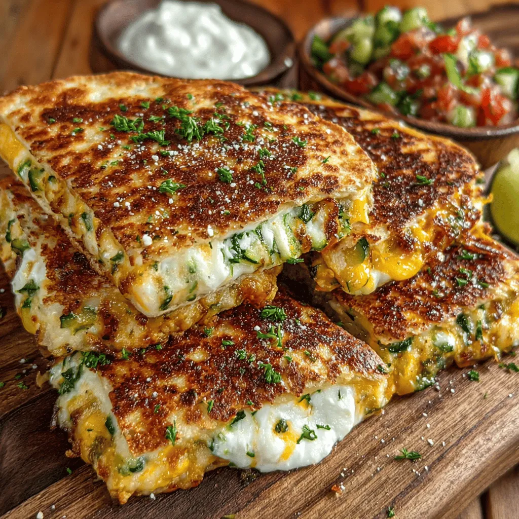 When it comes to satisfying meals that are both delicious and nutritious, Cheesy Zucchini Quesadilla Delights stand out as a favorite. This recipe captures the essence of comfort food while incorporating healthy ingredients that make it a guilt-free option for any time of day. With the perfect balance of creamy cheeses and the light, fresh taste of zucchini, these quesadillas are sure to become a staple in your kitchen. Whether you’re looking for a quick weeknight dinner or a fun appetizer for a gathering, this dish offers versatility and flavor in every bite.
