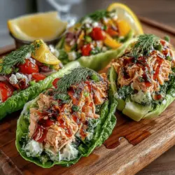 Avocado Tuna Salad Lettuce Boats – A Fresh and Flavorful Recipe