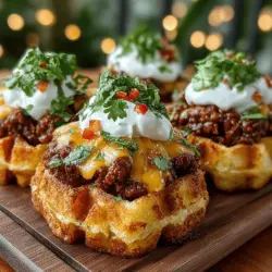 Chili Cheese Cornbread Waffle Sliders: A Delicious Twist on a Classic
