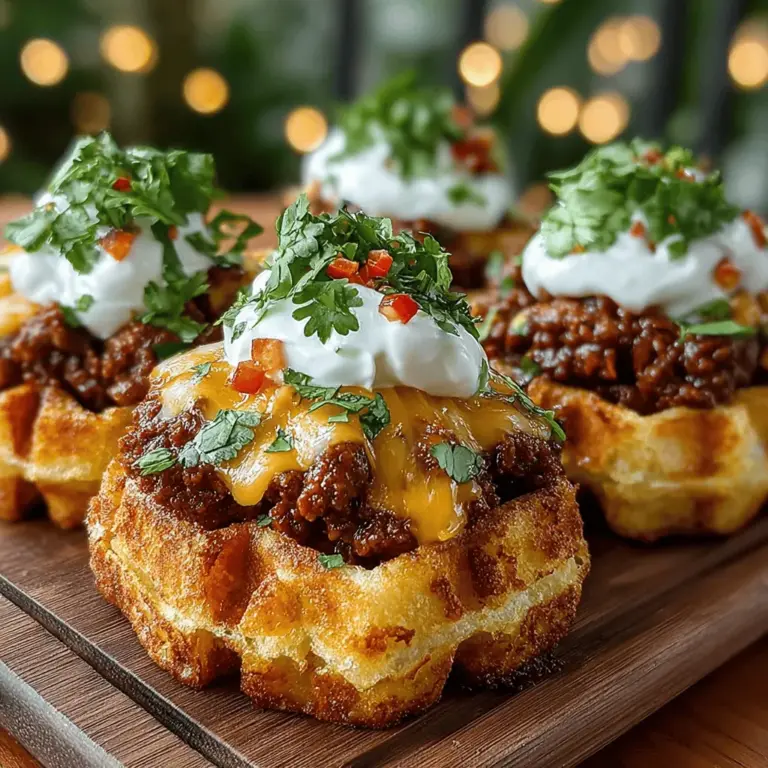 Chili Cheese Cornbread Waffle Sliders are a delightful twist on traditional comfort food, combining the rich flavors of chili with the sweet and savory notes of cornbread waffles. This innovative recipe not only satisfies your cravings but also offers a fun and interactive dining experience, perfect for gatherings or casual weeknight dinners. The marriage of these two beloved dishes results in a flavorful, hearty slider that appeals to both the young and the young at heart. In this article, we will explore the ingredients, the step-by-step preparation, and the background of this creative dish that’s taking the culinary scene by storm.
