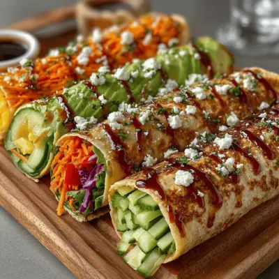 Colorful Veggie Wraps: A Delightful and Healthy Meal Option