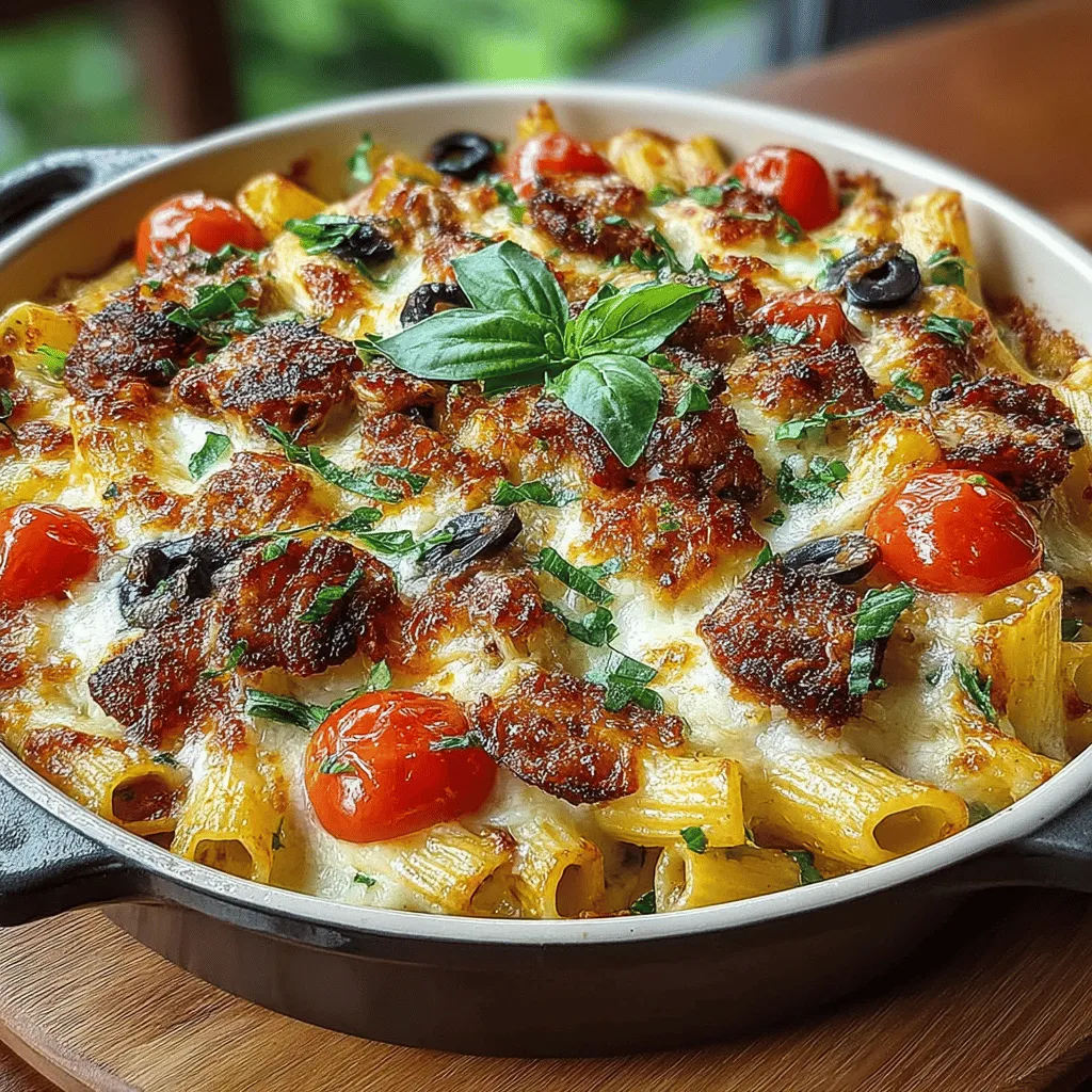 Before diving into the cooking process, it’s essential to preheat your oven to 375°F (190°C). This step is crucial for ensuring that your Charcuterie Pasta Bake cooks evenly throughout. Preheating sets the stage for a perfectly baked dish, allowing for that golden-brown top and bubbly cheese that everyone craves. Take a moment to set your oven while you prepare the other components of the recipe.