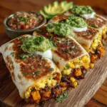 When it comes to breakfast options, few dishes are as versatile and satisfying as breakfast burritos. They offer a world of flavor and nutrition, making them a popular choice for those looking to kick-start their day on a positive note. Among the myriad of breakfast burrito variations, one stands out for its delightful combination of flavors and health benefits: Sweet Potato Chili Breakfast Burritos. This recipe marries the natural sweetness of sweet potatoes with the hearty texture of black beans, the crunch of corn, and the richness of eggs, all wrapped in a warm tortilla.