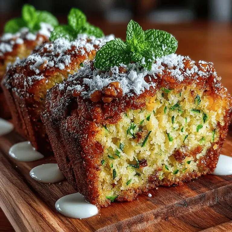 Zucchini is a surprisingly versatile ingredient that often finds its way into a variety of dishes, especially in baking. This humble summer squash is not only easy to grow, but it also provides a subtle sweetness and moisture that can elevate baked goods to new heights. One of the most delightful ways to showcase zucchini is through the recipe for Zesty Mini Zucchini Bread Loaves. These mini loaves are not only a treat for the taste buds but also a feast for the eyes, making them an appealing addition to any table.