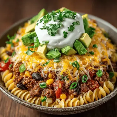 Back to School Taco Pasta Bowls