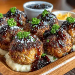 Baked Fig Jam Meatballs: Recipe Completion and Serving Suggestions