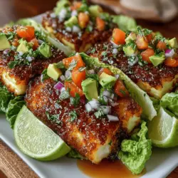 Crispy Halloumi Taco Lettuce Wraps