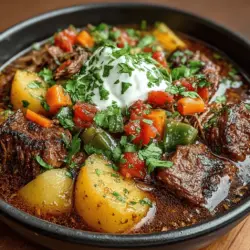 Slow Cooker Hatch Chili Beef Stew is a dish that embodies comfort and warmth, making it a perfect choice for family gatherings, chilly evenings, or simply when you crave a hearty meal. This robust stew features tender beef chuck, vibrant Hatch chiles, and a medley of vegetables, all simmered together to create a dish that is both satisfying and flavorful. The appeal of this recipe lies not only in its rich and complex flavors but also in the convenience of slow cooking, which allows the ingredients to meld beautifully over time.