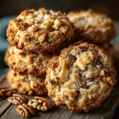 Warm Cinnamon Apple Oatmeal Cookies