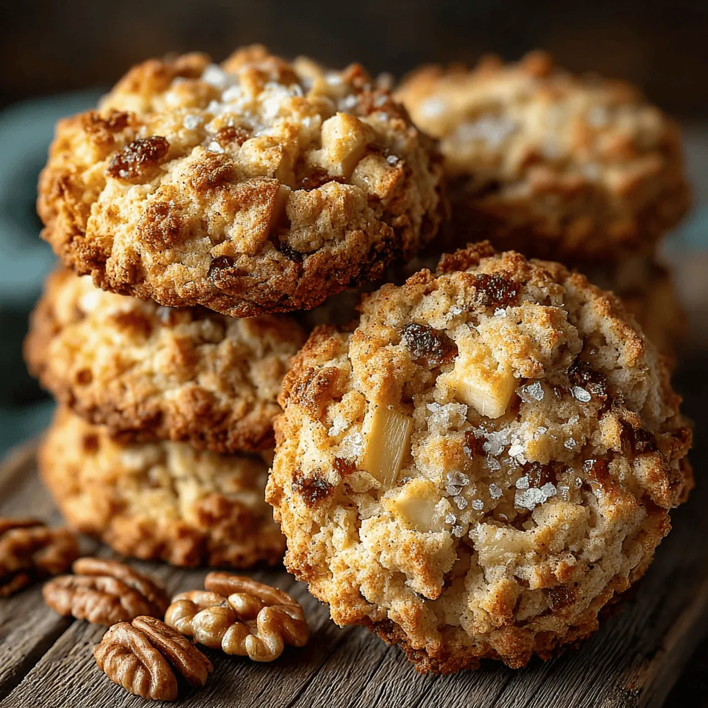 Warm Cinnamon Apple Oatmeal Cookies
