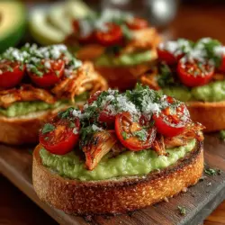 Understanding the ingredients is key to appreciating the delightful flavors and health benefits that the Crunchy Mini Chicken Avocado Toasties offer. Each component plays a significant role, not just in taste but also in nutrition.