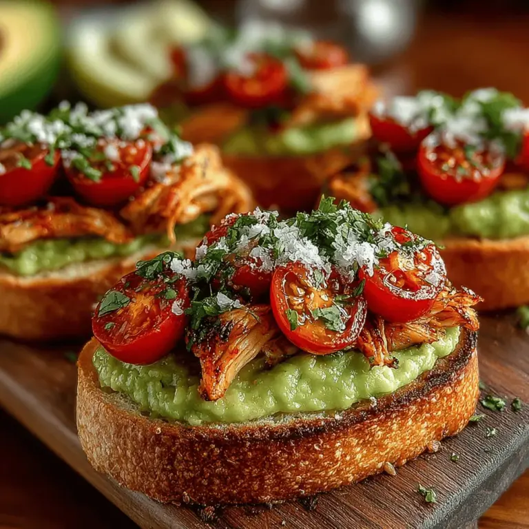 Understanding the ingredients is key to appreciating the delightful flavors and health benefits that the Crunchy Mini Chicken Avocado Toasties offer. Each component plays a significant role, not just in taste but also in nutrition.