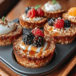 Are you looking for a quick, nutritious, and delicious breakfast that will satisfy your cravings and keep you energized throughout the morning? Look no further than Berry Bliss Baked Oatmeal Cups. These delightful little cups combine the wholesome goodness of oats with the vibrant flavors of mixed berries, creating a breakfast treat that is both satisfying and healthy.