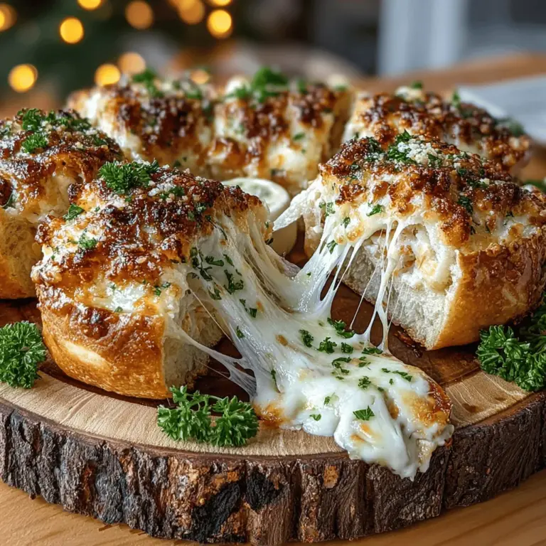 Mini Chicken Alfredo Pizza Bites are an innovative and delectable twist on traditional pizza, combining the rich flavors of creamy Alfredo sauce with tender chicken and gooey cheese, all served in a perfectly portable form. These bite-sized treats are ideal for a variety of occasions, including casual gatherings, game nights, or even as a quick meal option when time is of the essence. The delightful combination of flavors and textures makes them a favorite among both kids and adults, ensuring that they are a crowd-pleaser at any event.