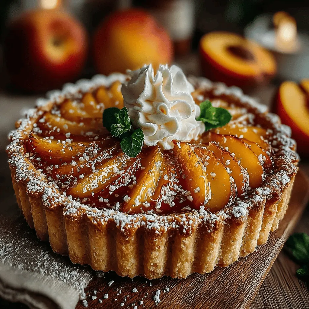 The Peach Bliss Tart is a delightful dessert that captures the essence of summer in every bite. With its buttery crust and sweet, juicy peach filling, this tart is not only visually appealing but also incredibly simple to make. It’s a dessert that evokes the warmth of sunny days and fresh fruit, offering a sweet escape that’s perfect for gatherings, family dinners, or even a cozy night in. The combination of flavors and textures makes this tart a memorable addition to any meal, whether you're celebrating a special occasion or simply indulging in a well-deserved treat.