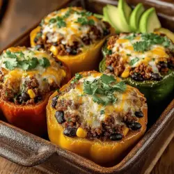 Taco-Stuffed Bell Peppers Recipe