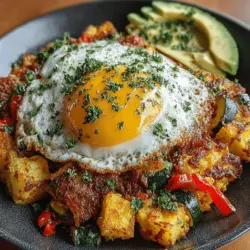 When it comes to creating a satisfying and nutritious meal, the Zesty Zucchini & Sweet Potato Hash with Eggs stands out as a delicious option. This dish masterfully combines the earthy sweetness of sweet potatoes with the light, fresh crunch of zucchini, creating a symphony of flavors that is both comforting and invigorating. Topped with perfectly cooked eggs, this hash serves as a versatile dish that shines at breakfast, brunch, or even dinner. Its vibrant colors and rich textures not only appeal to the palate but also make for an eye-catching presentation.