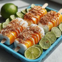 Once you've blended your ingredients into a luscious mixture, it's time to freeze the bars. Proper freezing techniques are crucial to achieving the perfect texture that is both creamy and firm. Here are some best practices to ensure your Tropical Bliss Frozen Mango Coconut Yogurt Bars turn out just right: