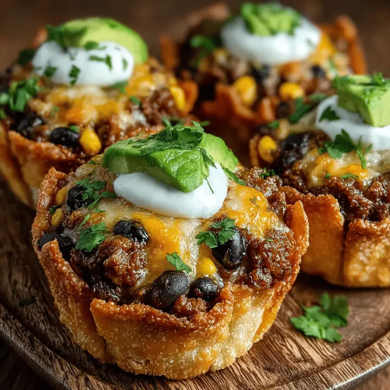 If you’re looking for a dish that combines convenience, flavor, and a touch of culinary creativity, look no further than Hatch Green Chili Taco Cups. This delightful recipe is not only perfect for gatherings and weeknight dinners but also serves as a fantastic snack option. The star of this dish is the distinctive Hatch green chili, which brings a unique flavor profile that elevates the humble taco cup to a new level. These bite-sized treats are made using wonton wrappers, a versatile alternative that adds a delightful crunch and a fun twist to traditional tacos.