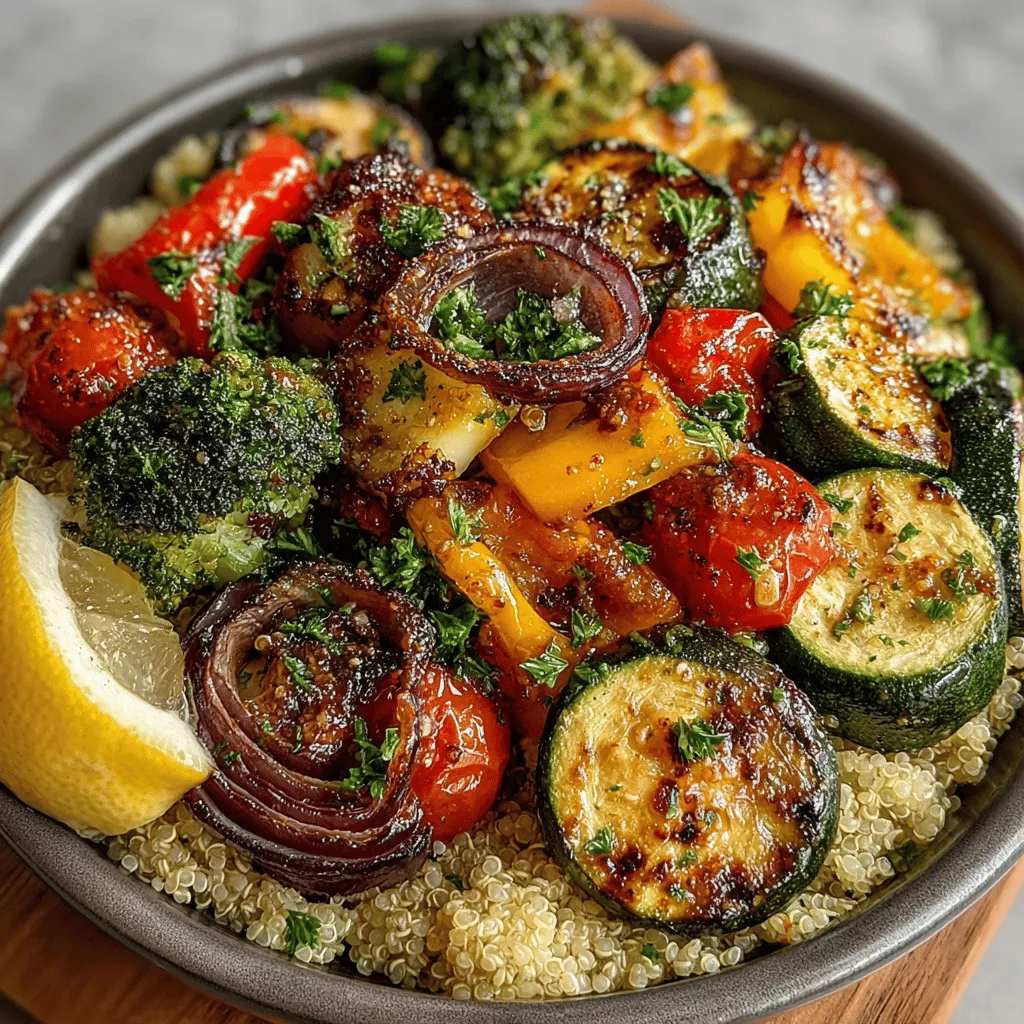 Garlic Herb Roasted Veggie Bowls are more than just a meal; they are a colorful celebration of seasonal produce, infused with aromatic herbs and spices that transform simple ingredients into a culinary delight. This recipe is not only a feast for the eyes but also a powerhouse of nutrition, making it an ideal choice for lunch or dinner. Whether you are a seasoned cook or just beginning your culinary journey, this recipe is designed to be straightforward and accessible, allowing anyone to prepare a satisfying and wholesome dish.