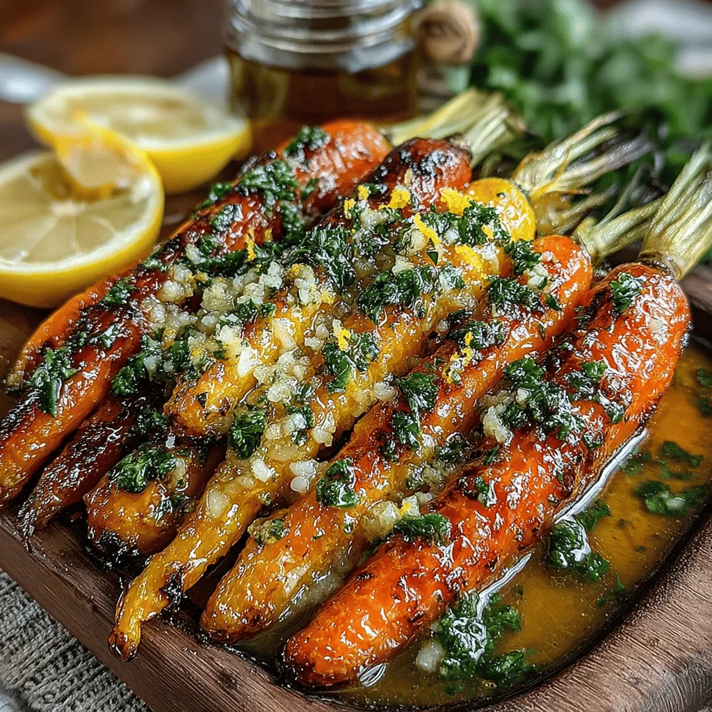 Garlic Butter Roasted Carrots are a delightful side dish that can transform any meal into a gourmet experience. This recipe combines the natural sweetness of carrots with the rich, savory flavors of garlic and butter, creating a dish that is both simple to prepare and incredibly satisfying. Whether served alongside a succulent roast or as a part of a vegetarian feast, these roasted carrots add a touch of elegance and a burst of flavor to the table.