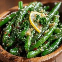 Zesty Lemon Garlic Green Bean Stir Fry