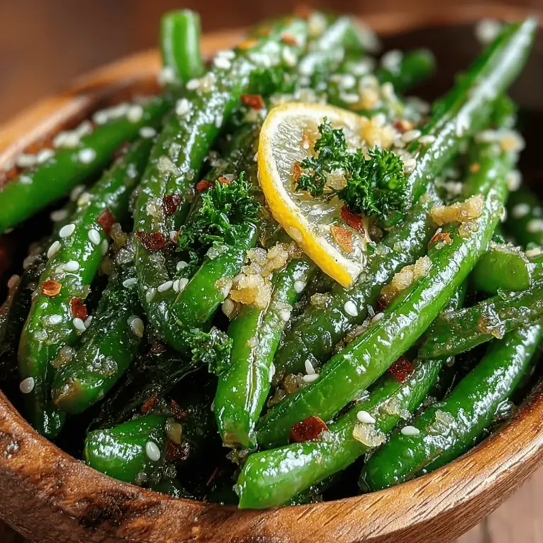If you're searching for a quick, vibrant, and delicious dish that perfectly balances health and taste, look no further than the Zesty Lemon Garlic Green Bean Stir Fry. This dish not only showcases the crispness of fresh green beans but also embraces a medley of flavors that elevate a simple vegetable into a culinary delight. The combination of zesty lemon and aromatic garlic creates a refreshing and savory experience that is sure to please the palate.
