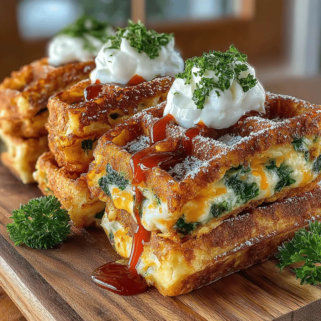 In today's food landscape, the quest for delicious yet nutritious meals is more pertinent than ever. As we all strive to find that perfect balance between flavor and health, innovative dishes are emerging to satisfy our cravings without sacrificing our well-being. Enter Cheesy Spinach Stuffed Waffle Pockets—an inventive twist on traditional waffles that combines the comfort of breakfast with the health benefits of spinach. These pockets are not only filled with a creamy, cheesy delight but also provide a satisfying crunch that makes them suitable for any meal of the day, whether it's a hearty breakfast, a nutritious lunch, or even a comforting dinner.